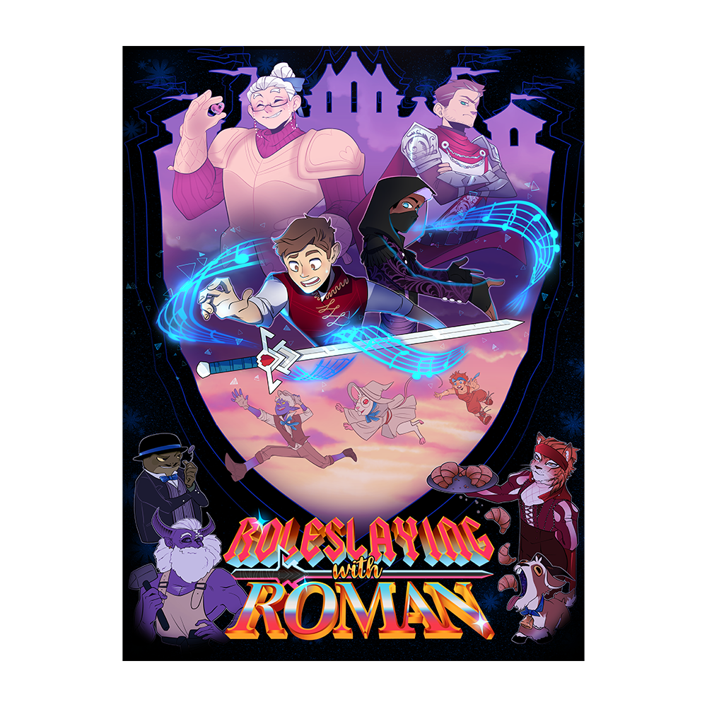 Roleslaying With Roman Signed 18x24 Poster - Misc