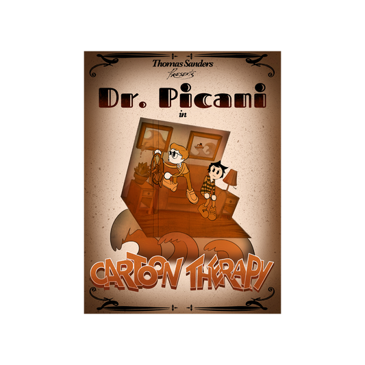 Cartoon Therapy 18 x 24 Signed Poster